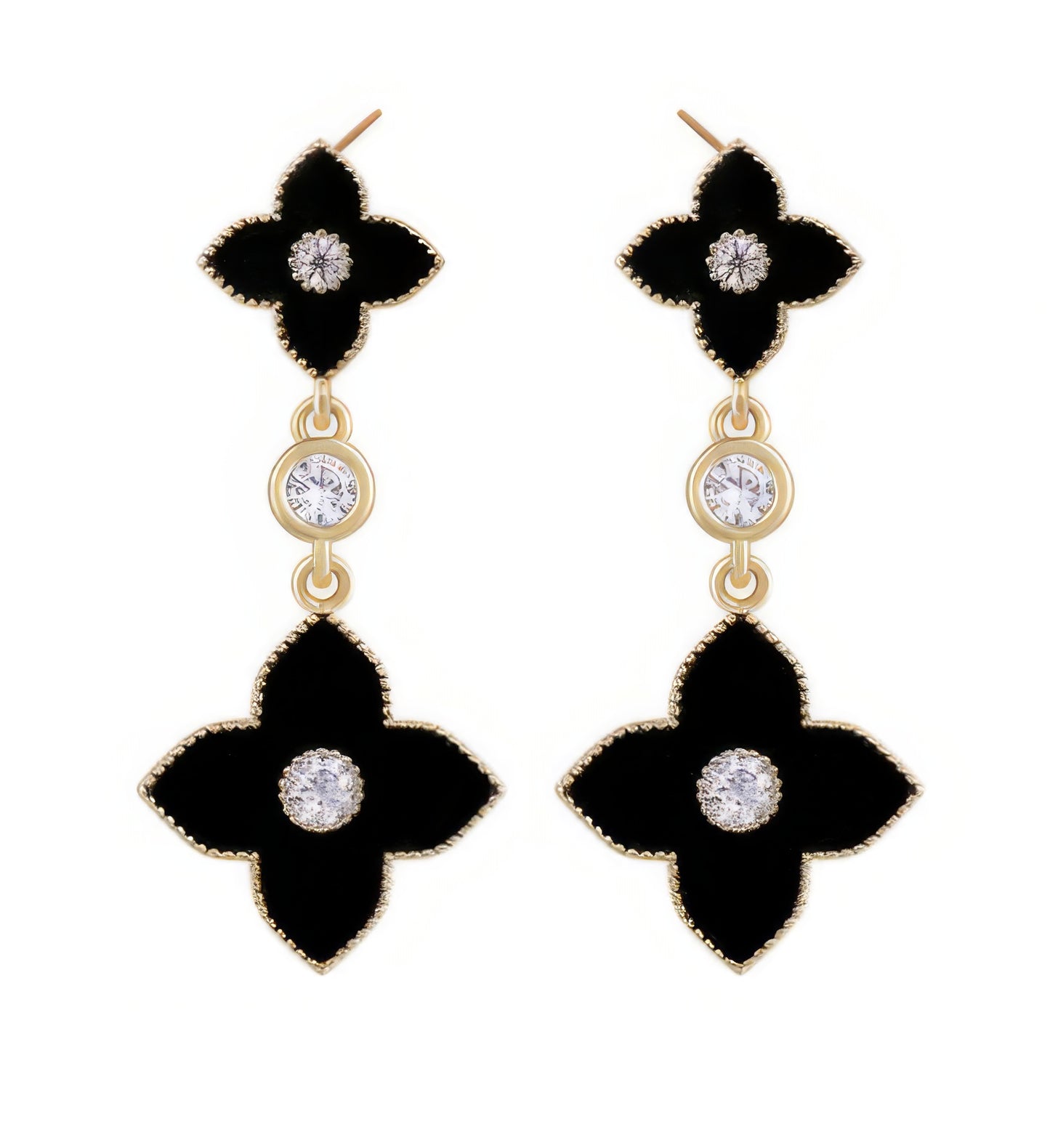 Four Leaf Clover Dangle Earring