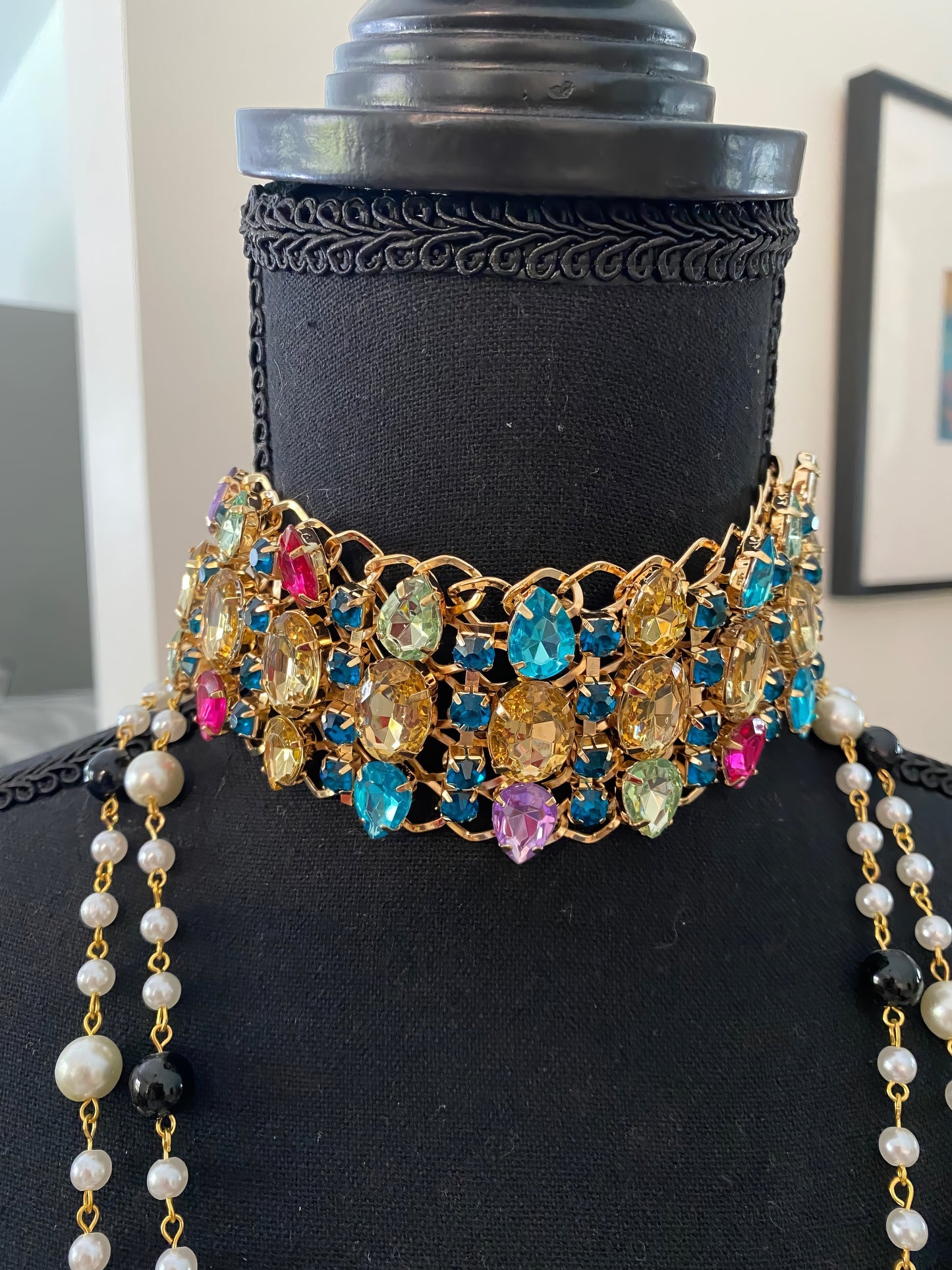 Luxury Multi-Color Crystal Choker Necklace