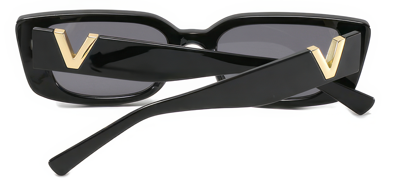 Retro Cat Eye Sunglasses with V Design