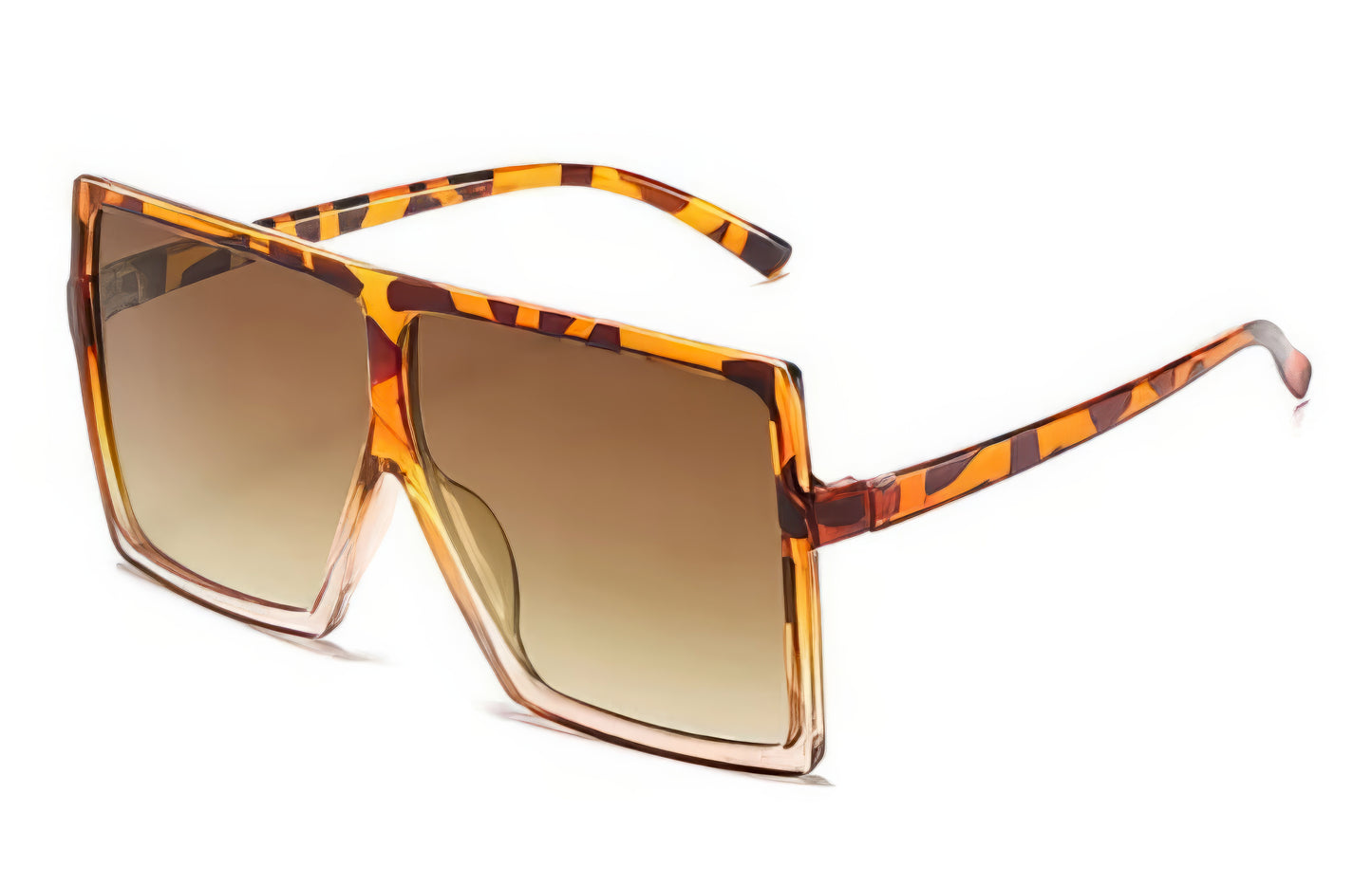 Oversized Square Sunglasses in Tortoise