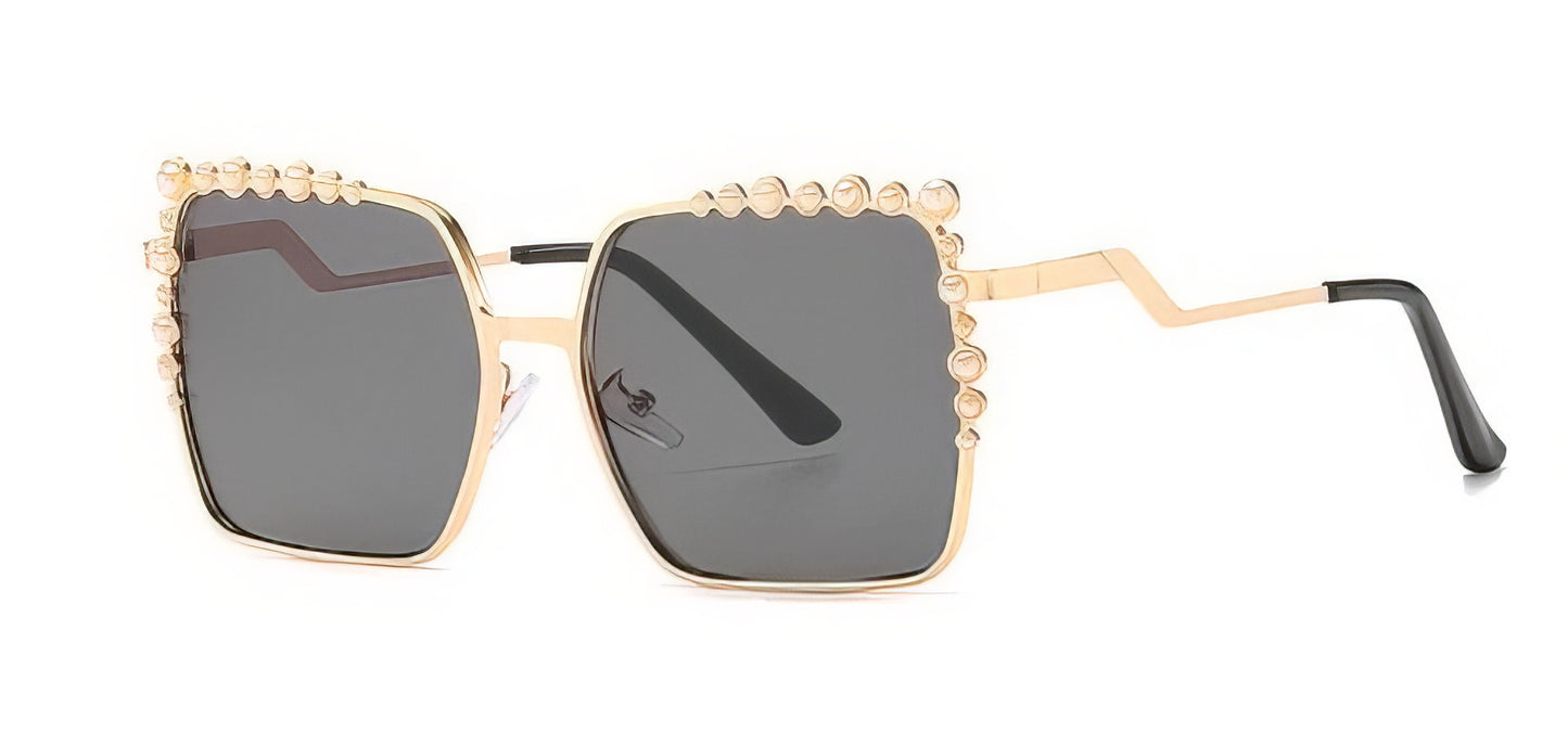 Oversized Square  Luxury Pearl Sunglasses